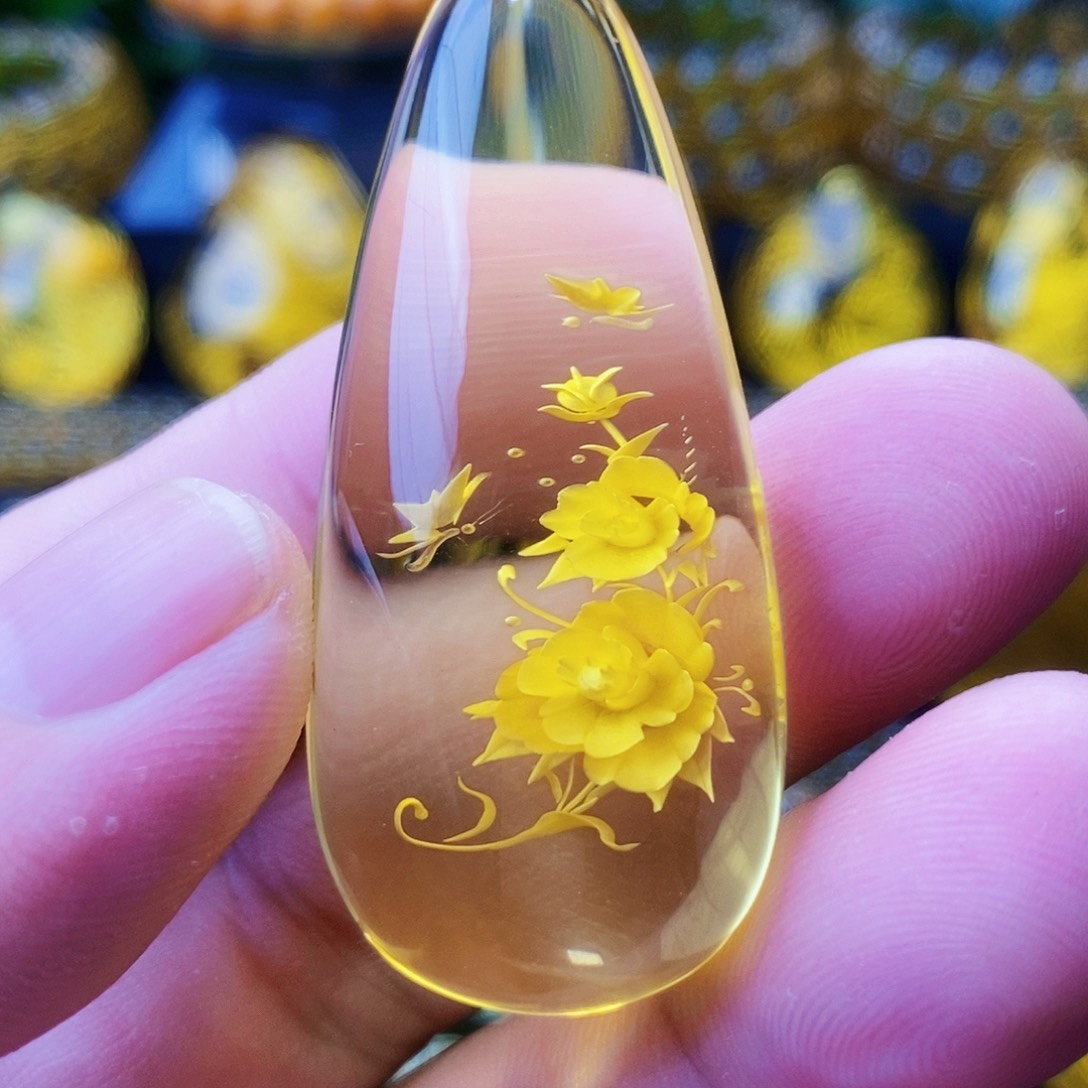 【闪购商品】金珀吊坠(不含链)未镶嵌