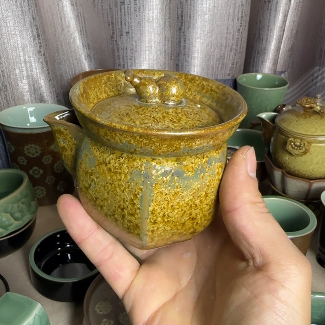 小金茶具青瓷茶器
