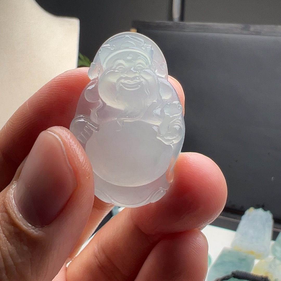 定制翡翠未镶嵌财神爷