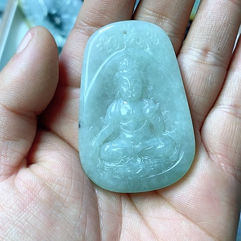 翡翠颈饰未镶嵌天然缅甸翡翠a货