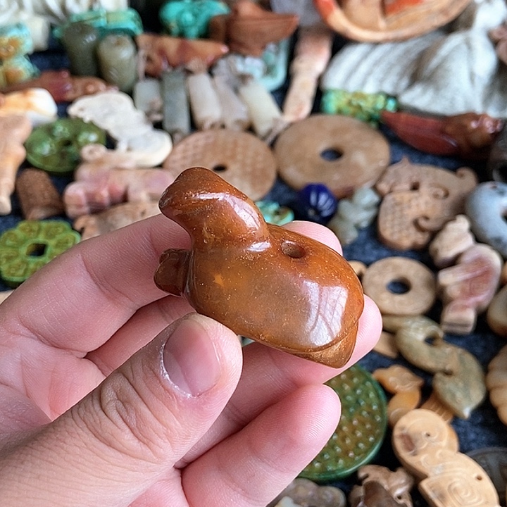 和田玉未镶嵌颈饰139