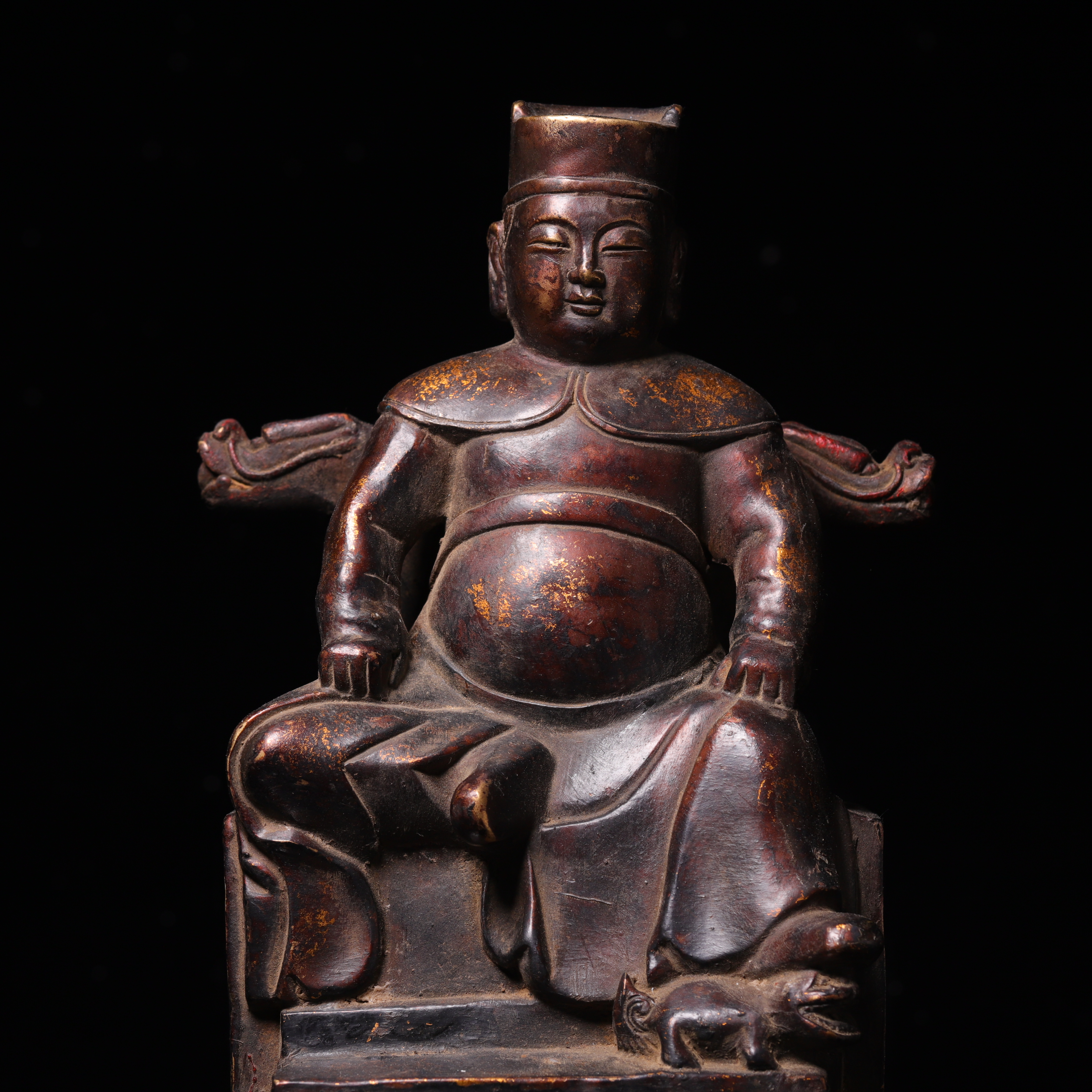 清代文人铜像摆件-CS