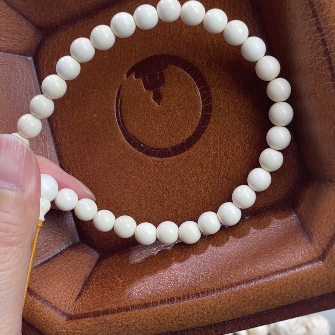 手串/手链/手镯猛犸象牙6圆珠15手围单圈