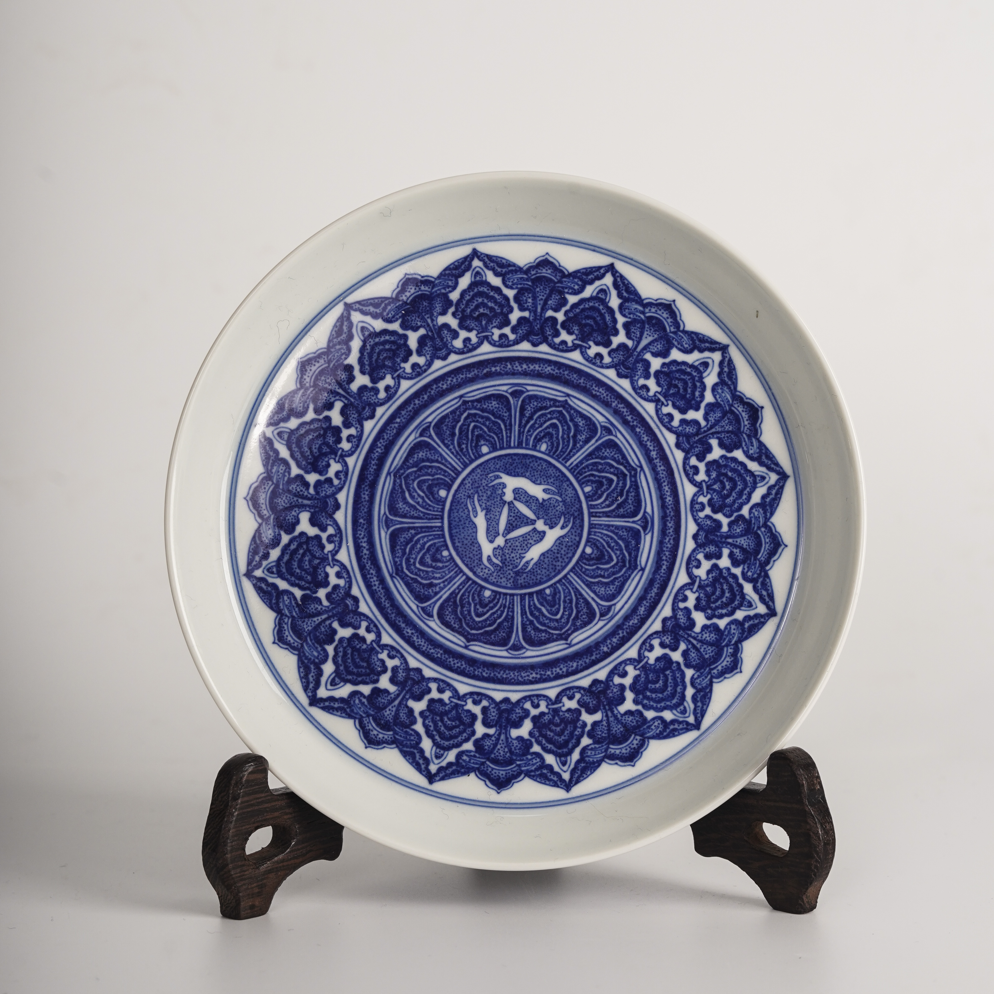 觉山隐窑觉山隐窑敦煌宝相三兔共耳纹壶承