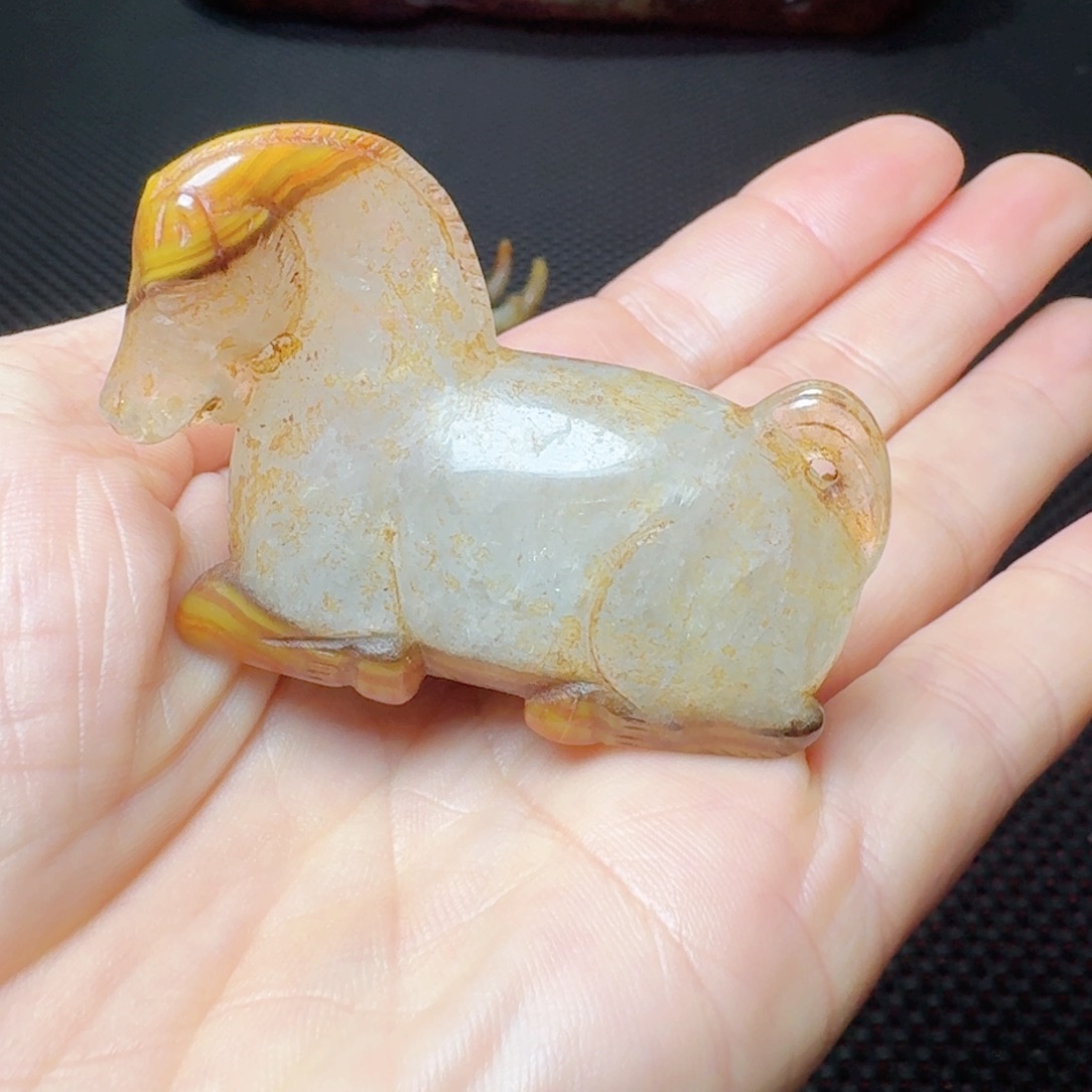 玛瑙/玉髓把件未镶嵌