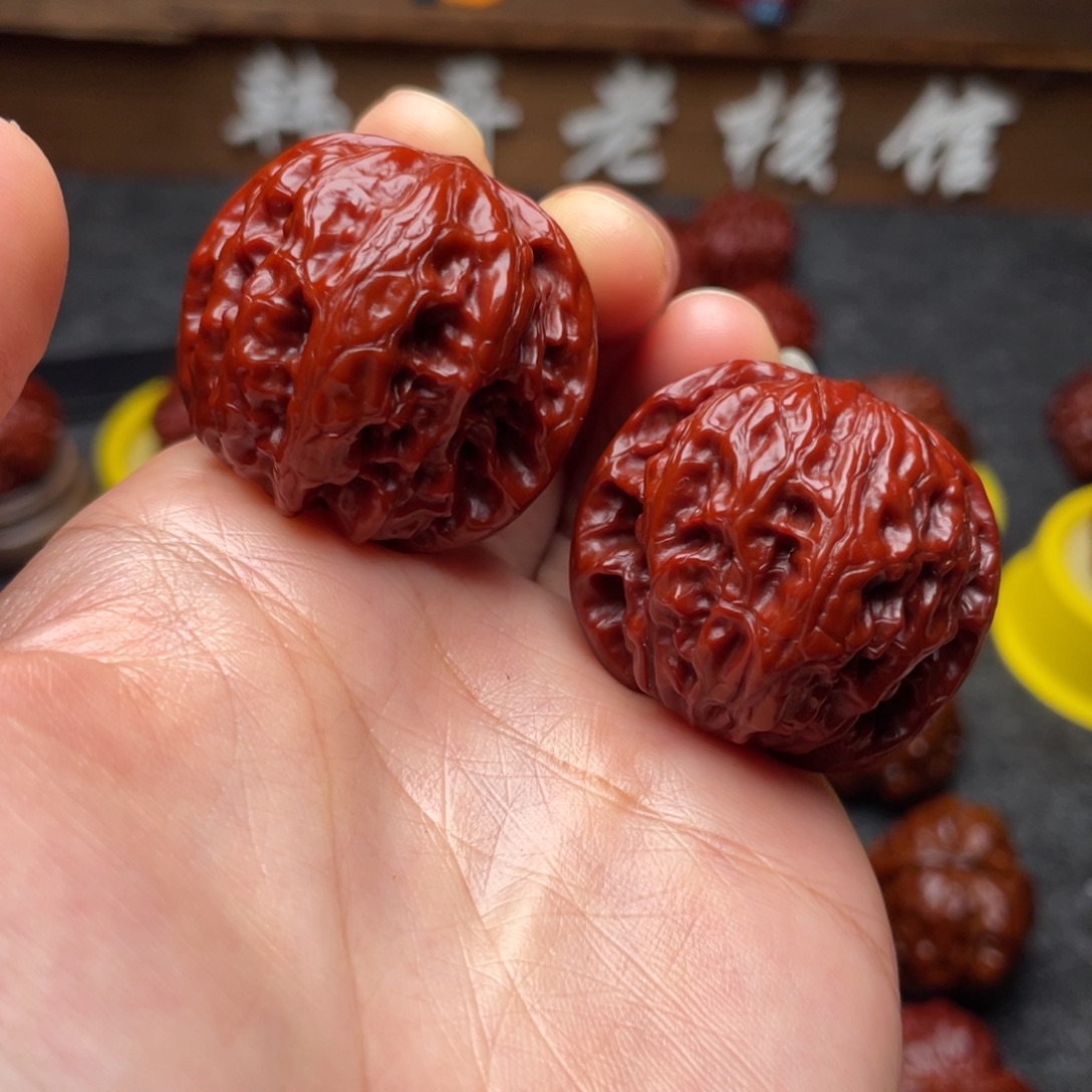 文玩核桃吊坠文玩核桃 手把件 野狼 36