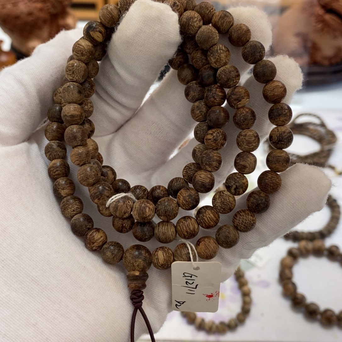 沉香手串东马 九九沉07多 20克