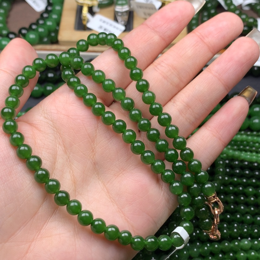 【闪购商品】颈饰未镶嵌和田玉（碧玉）?****?6m