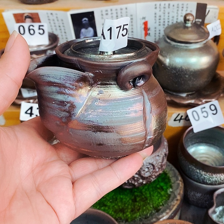 紫砂茶杯柴烧纯手工175