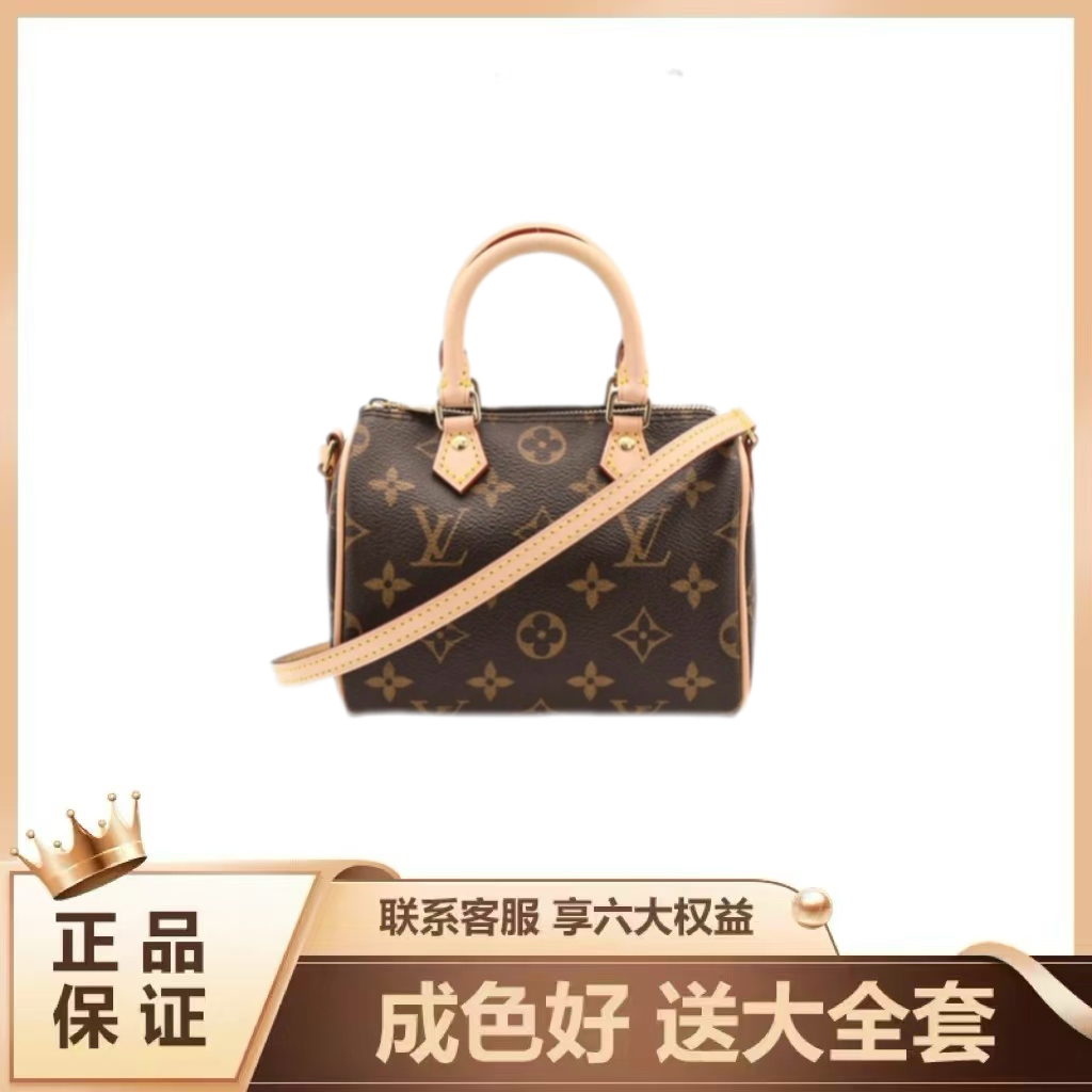 修复品Louis Vuitton/路易威登Speedy nano枕头包修复品斜跨/ELLA