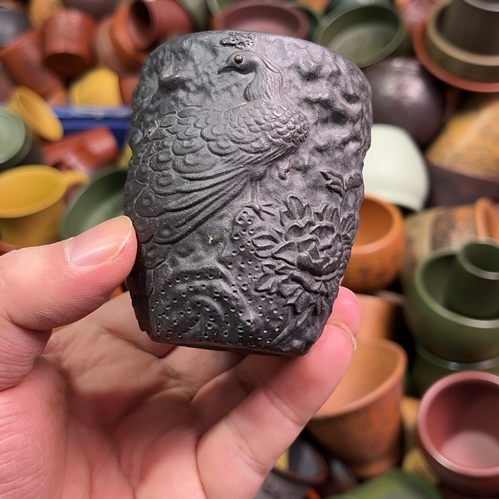 紫砂茶杯全手工紫砂主人杯