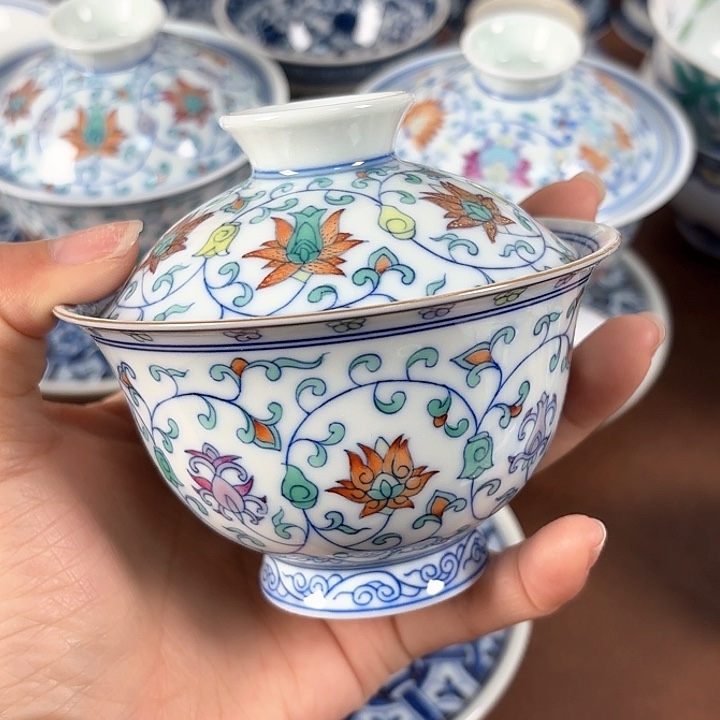 微瑕手工手绘茶具731