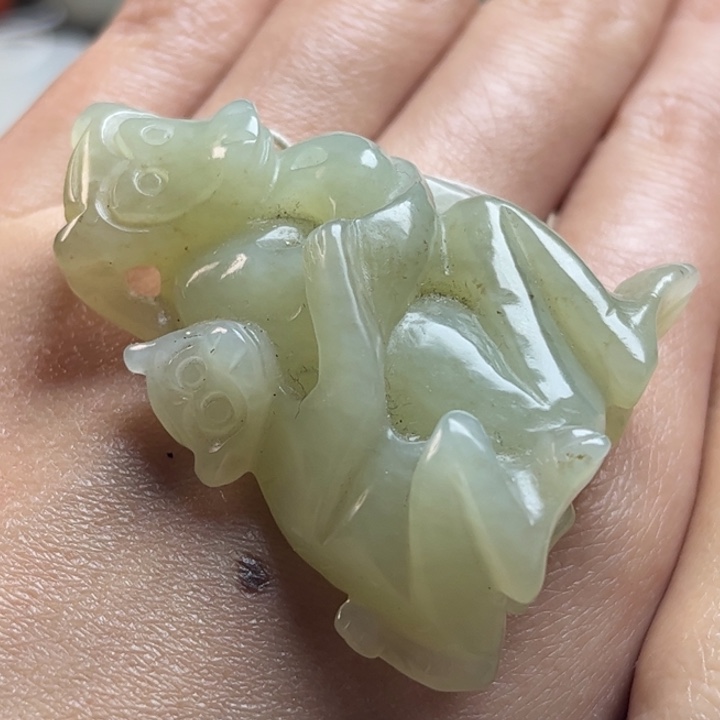 和田玉挂件未镶嵌平**福