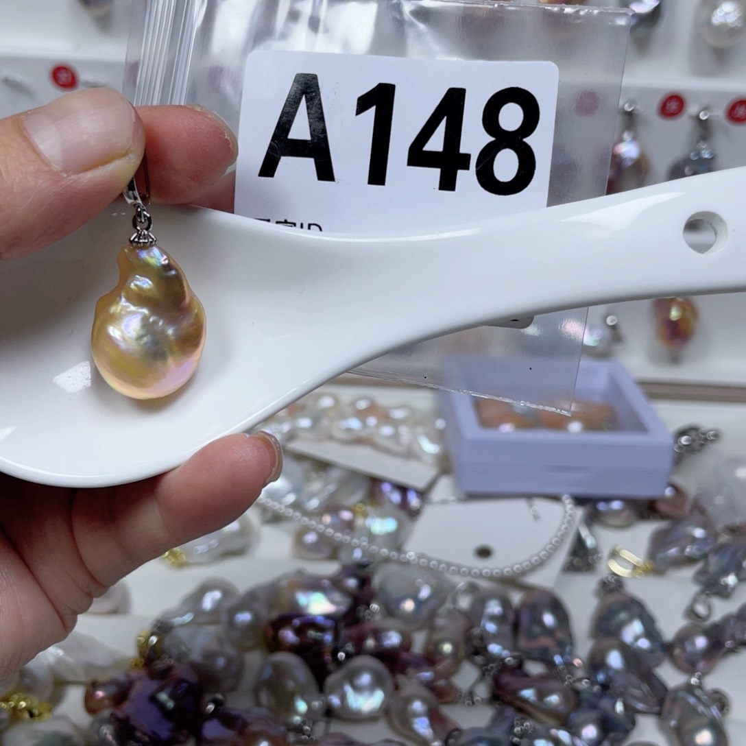 淡水珍珠巴洛克银S925镶嵌