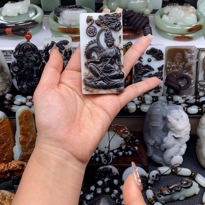 明***好和田玉未镶嵌吊坠(不含链)