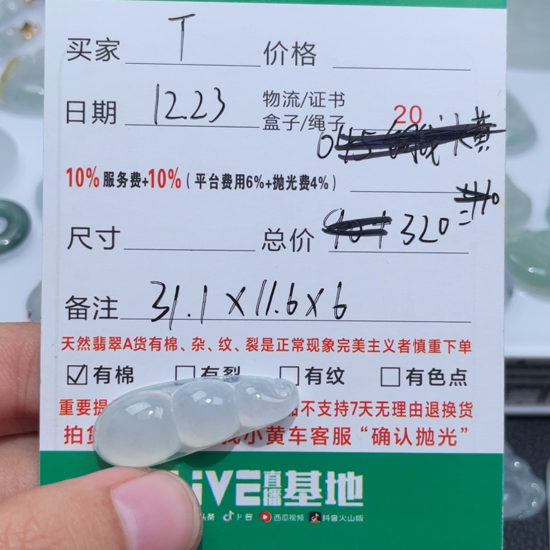 T****定制翡翠未镶嵌翡翠