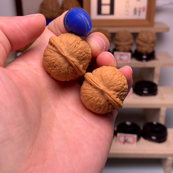 文玩核桃把件D黄金豆28尺