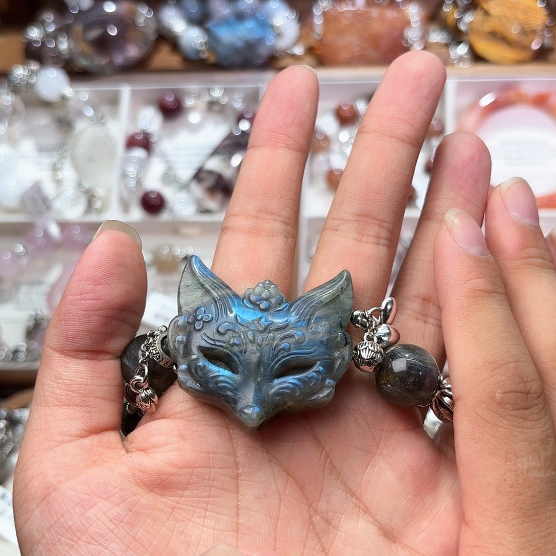 气***i水晶手串合金水晶