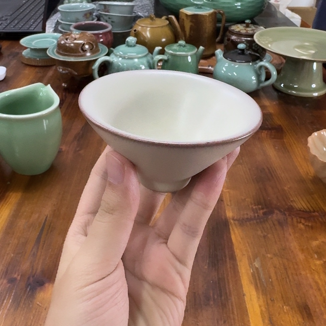 龙泉青瓷茶器微瑕8311