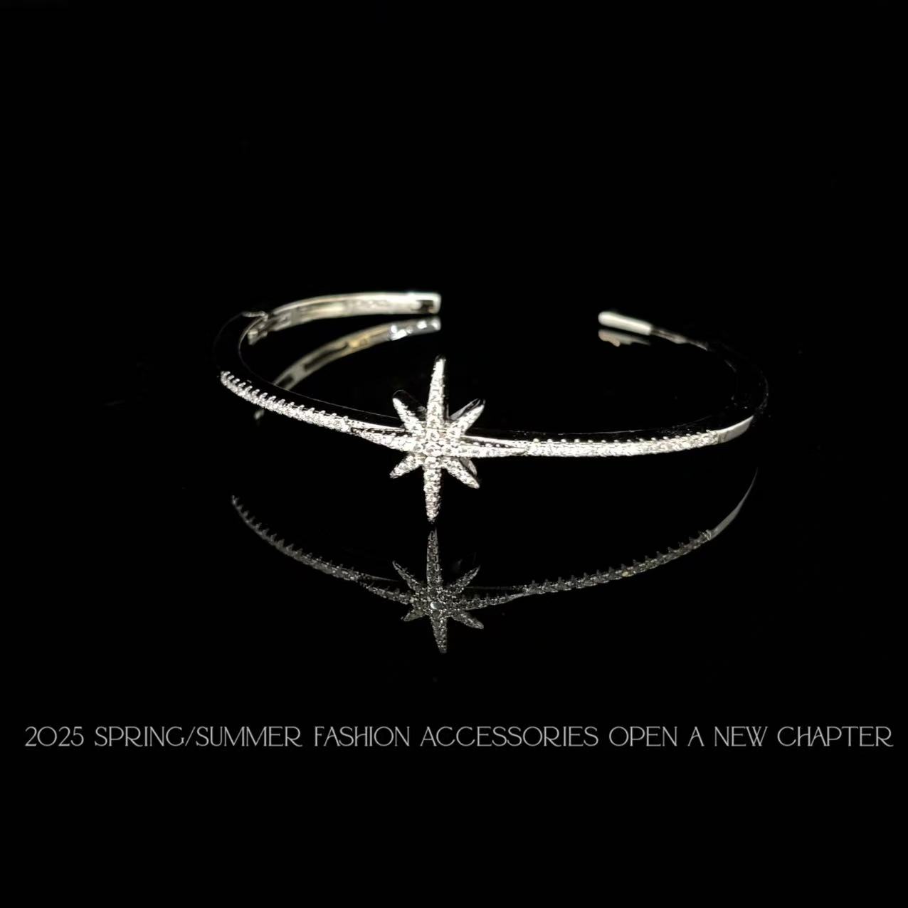 铜合金手镯 镀K金 2025款C9414【星辉八芒星】BOBAOLI 手镯