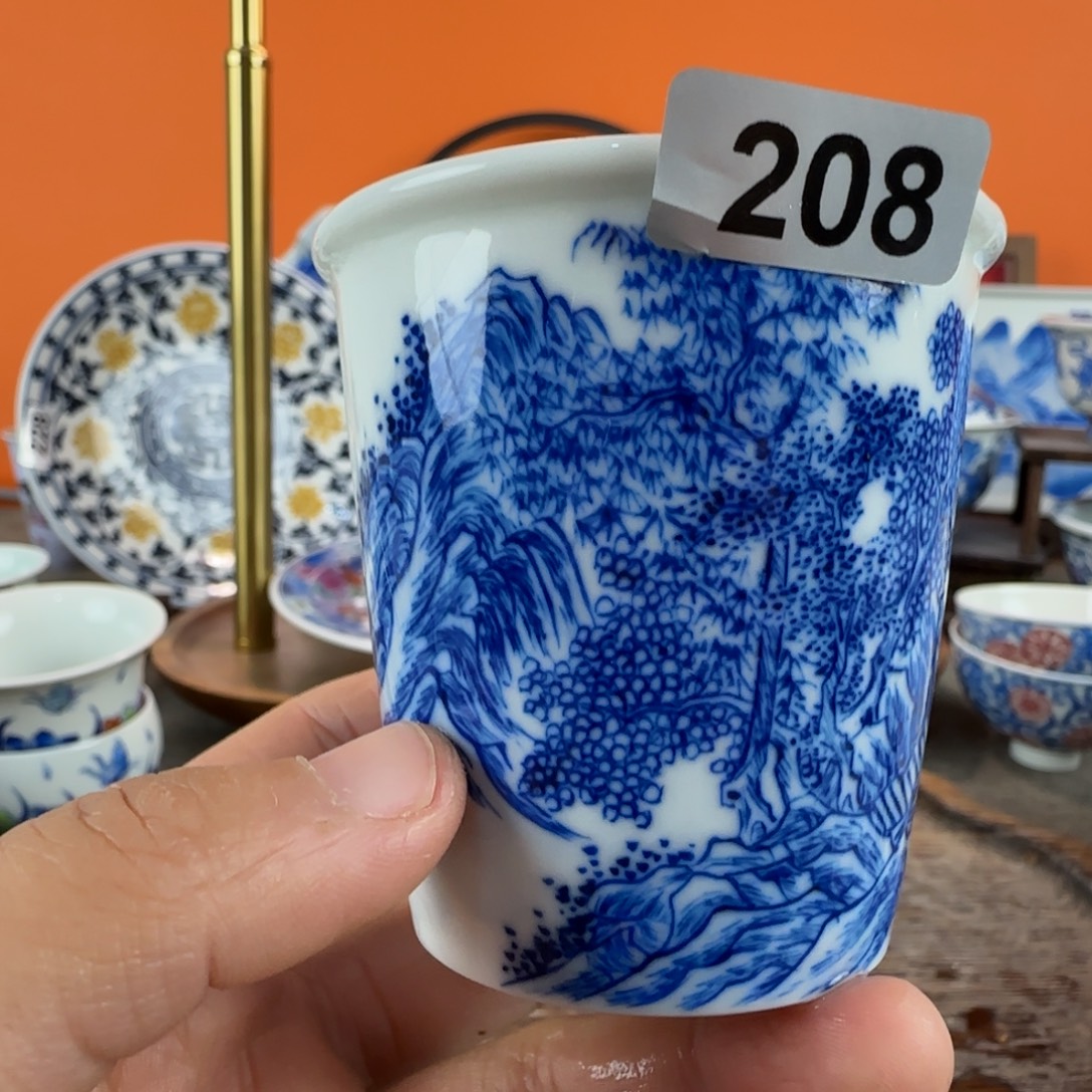 瓷片景德镇手绘青花茶器208