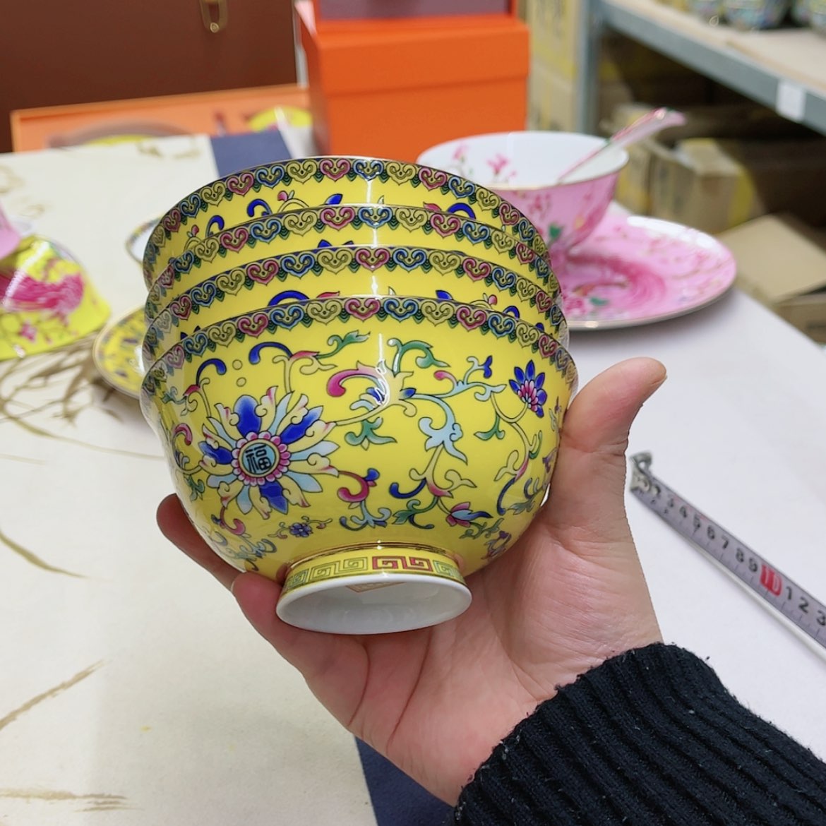 【闪购商品】骨瓷5英寸4黄。。。。。。