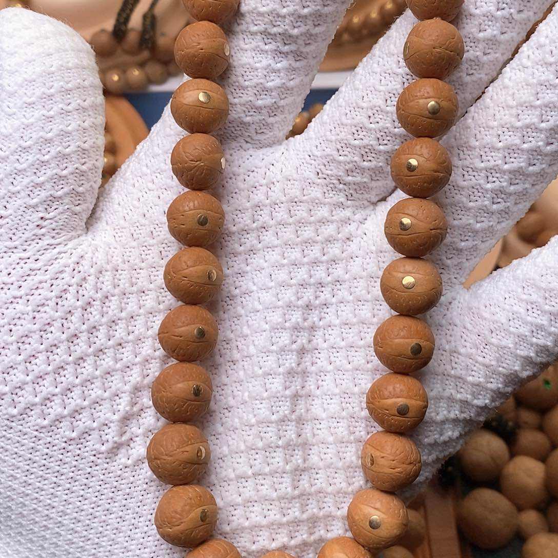 凤眼菩提手串镶嵌铜钉12