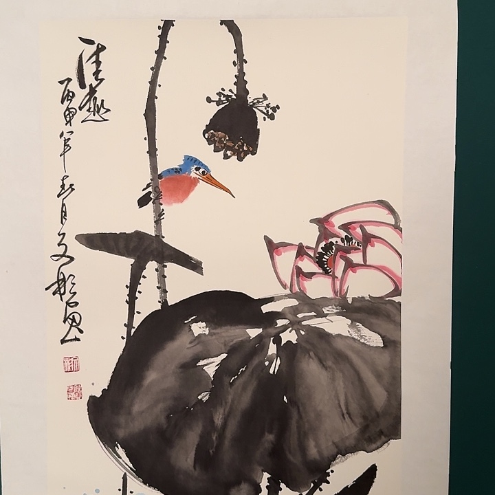 国画溥老师作品画作