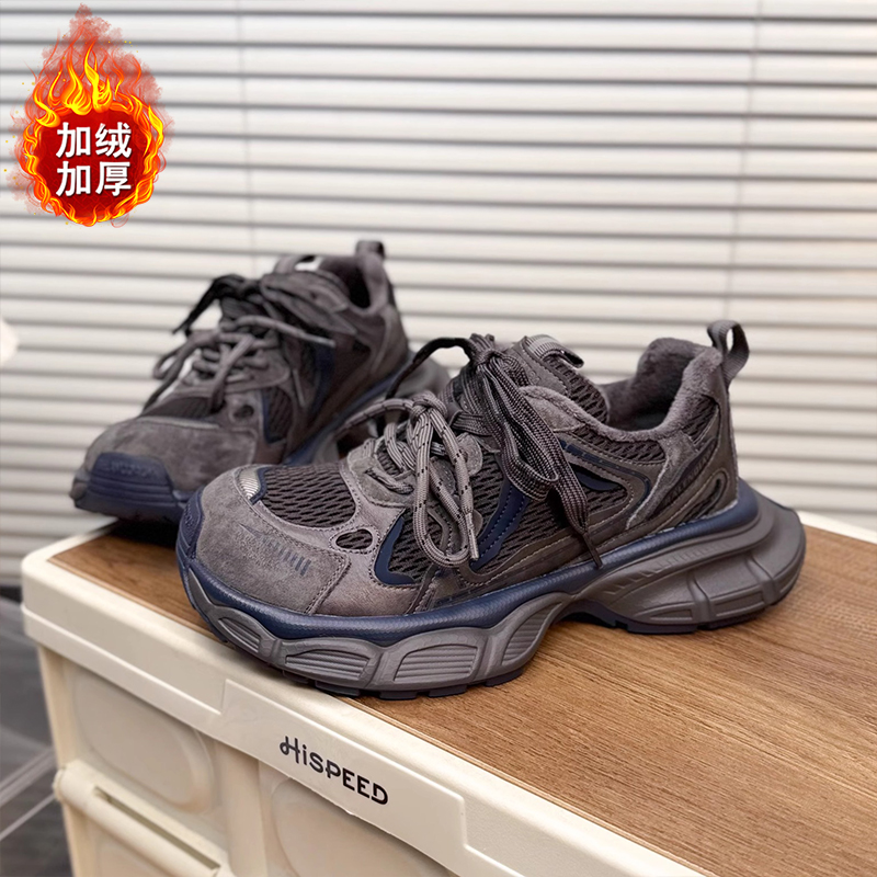 厚底增高女鞋复古增高女鞋网红潮流爆休闲款运动女秋冬季新款5866