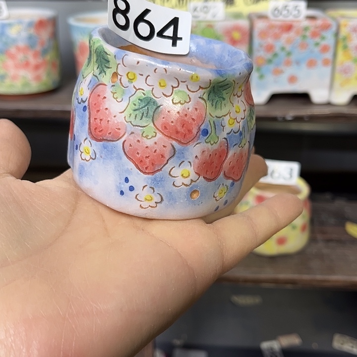 微瑕手工制作多肉花盆