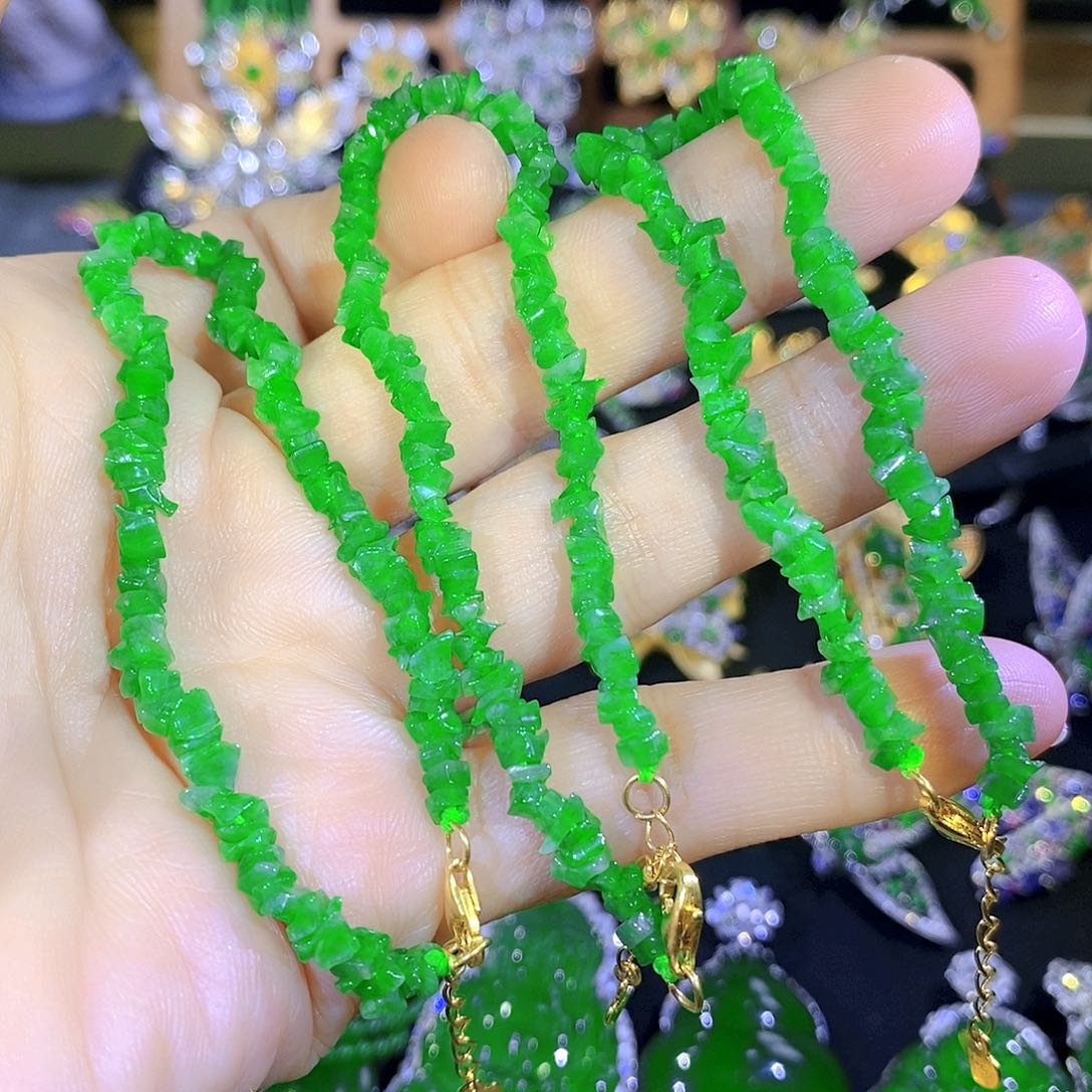 吊坠(不含链)银S925镶嵌翡翠多样性发其一