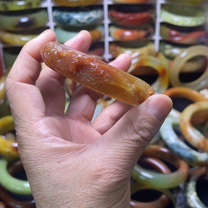 蛇纹石玉合金手镯