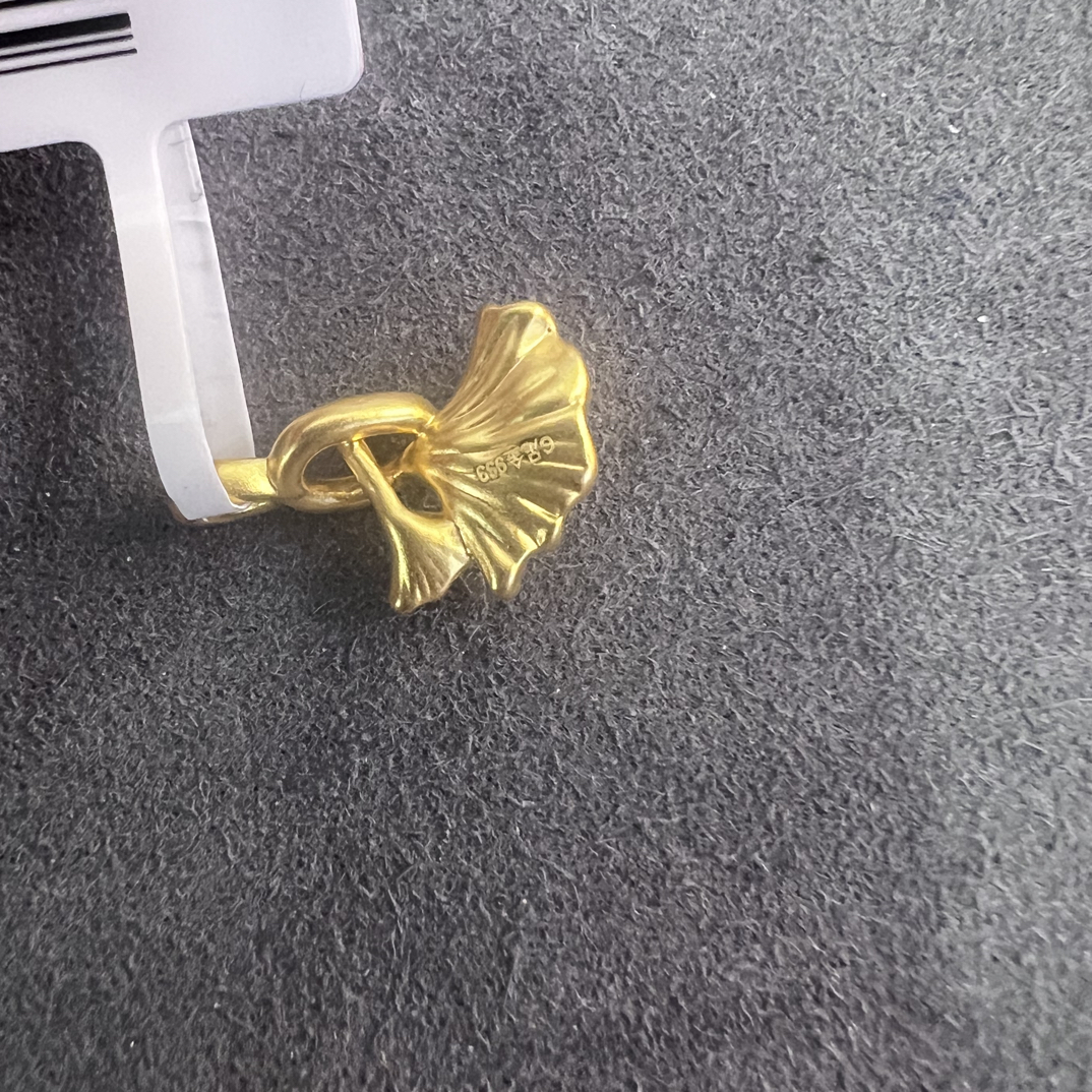 【夏夏专享】足金999 双叶子 ZP 0.29 攒金有道