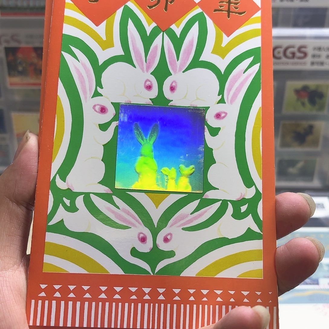 一轮兔方连邮票邮折一个