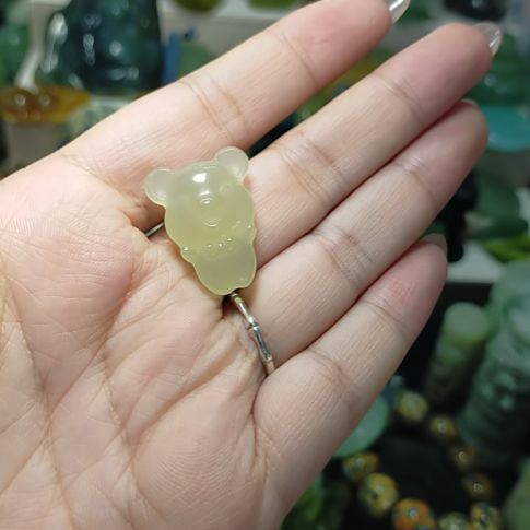 岫玉未镶嵌岫玉挂坠