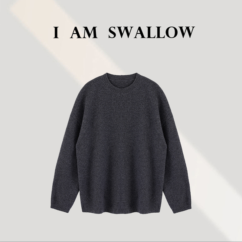 亿亿专属【A/M Swallow】羊绒圆领套头毛衣