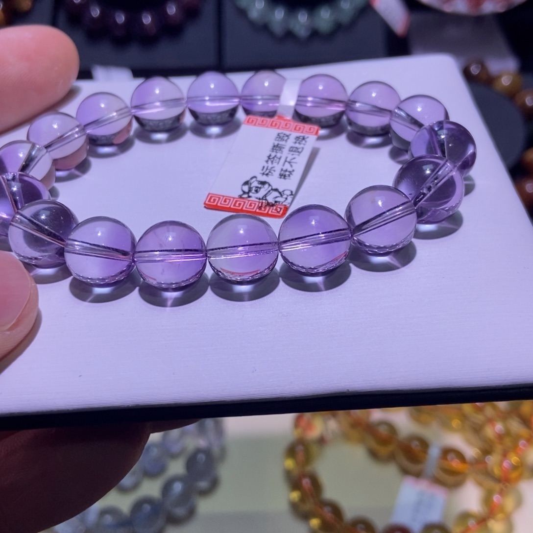 水晶手串未镶嵌巴西紫水晶11