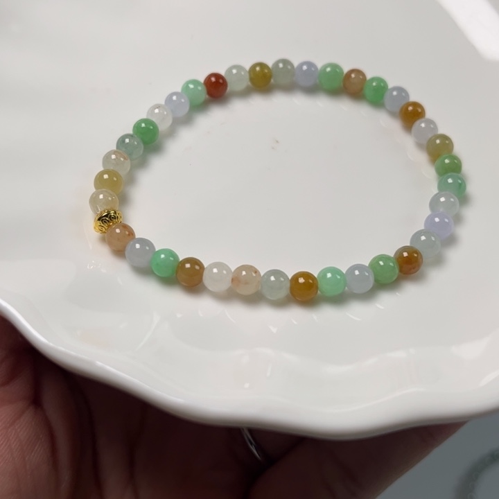 小***女翡翠未镶嵌手链翡翠