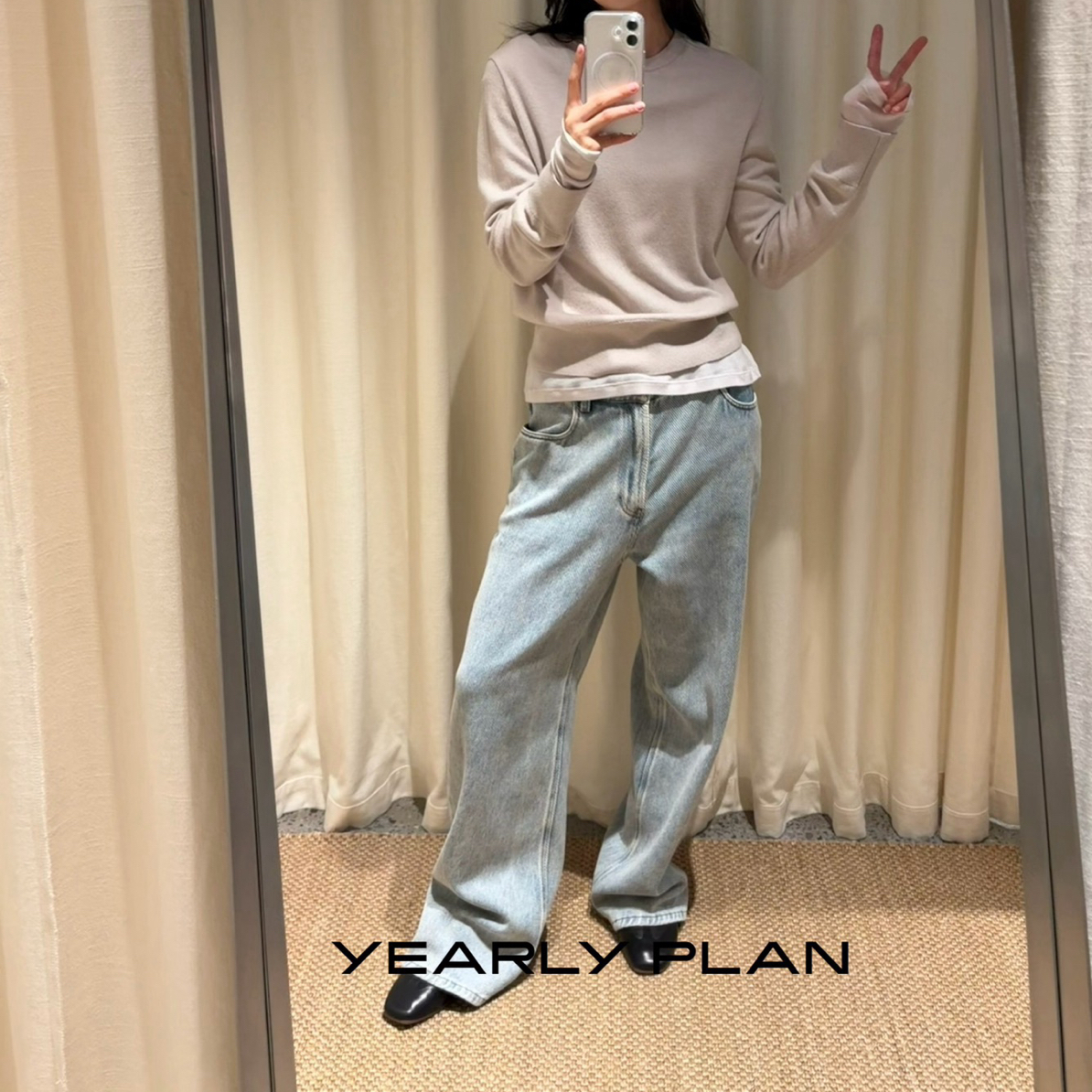 YEARLY PLAN超软牛仔裤