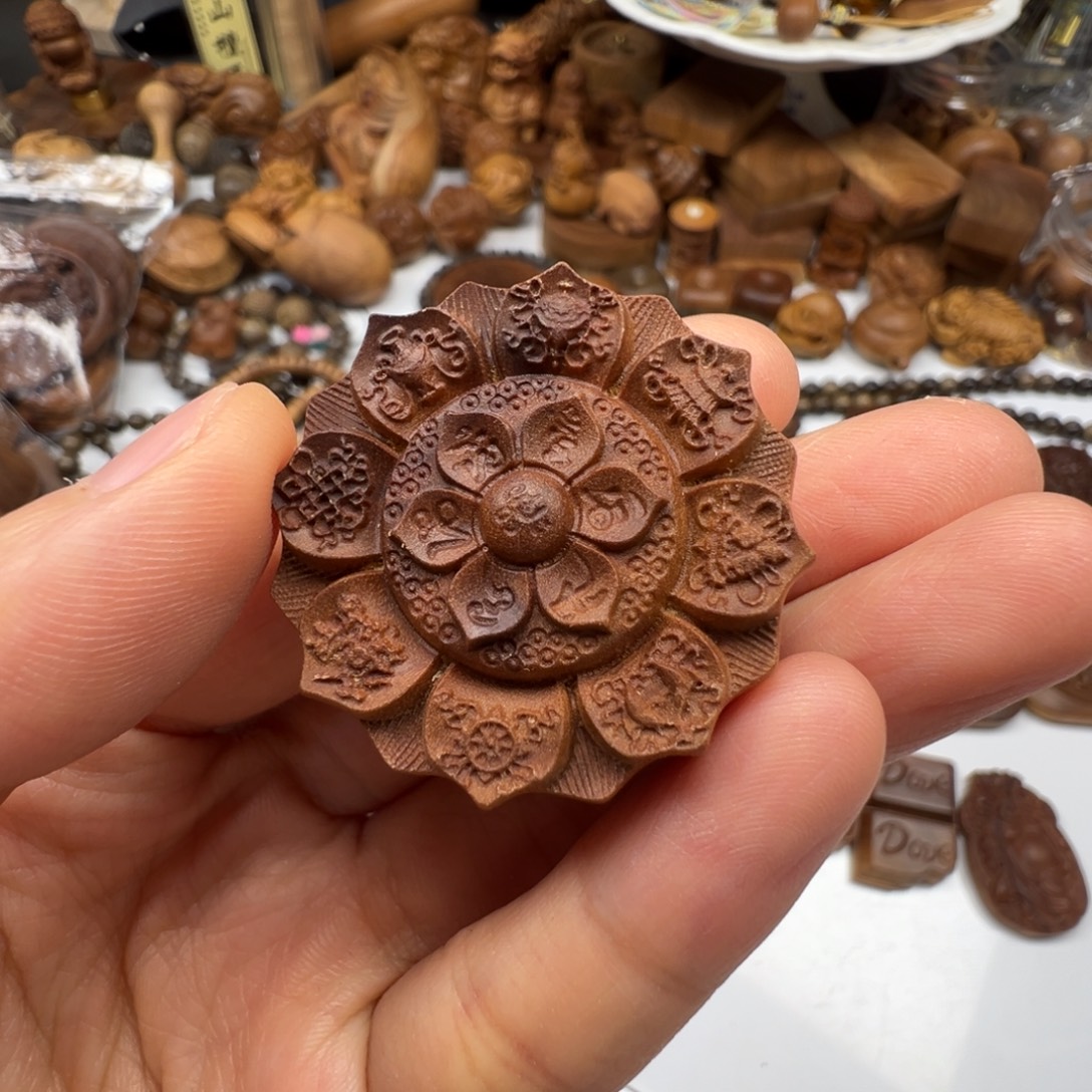 檀香木六字真言老山檀