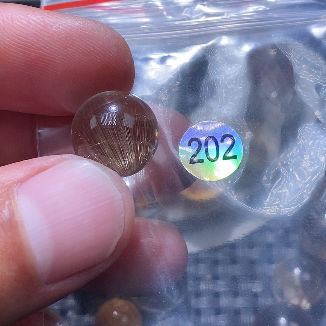 欢***子手链未镶嵌发晶天然水晶