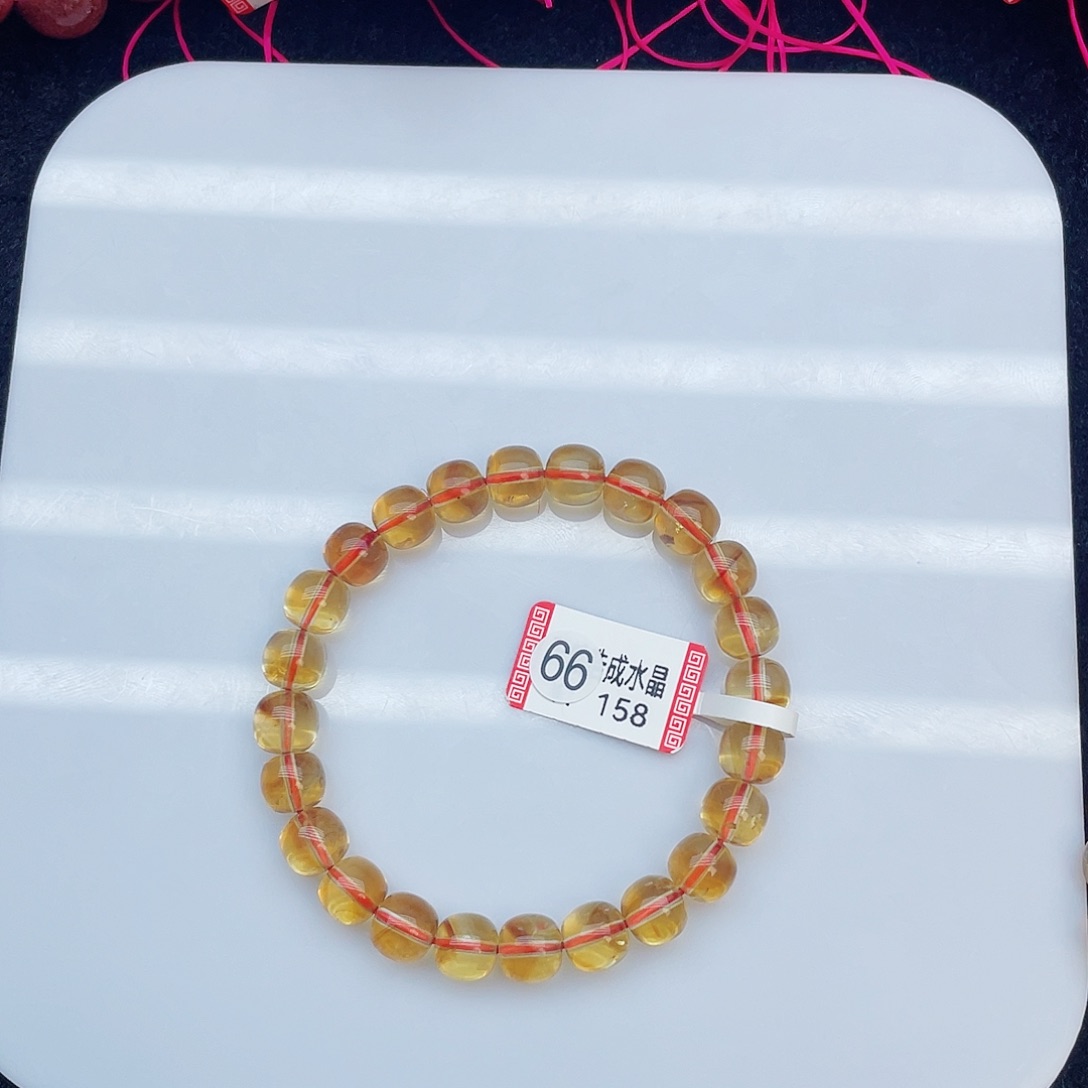 水晶手链未镶嵌黄水