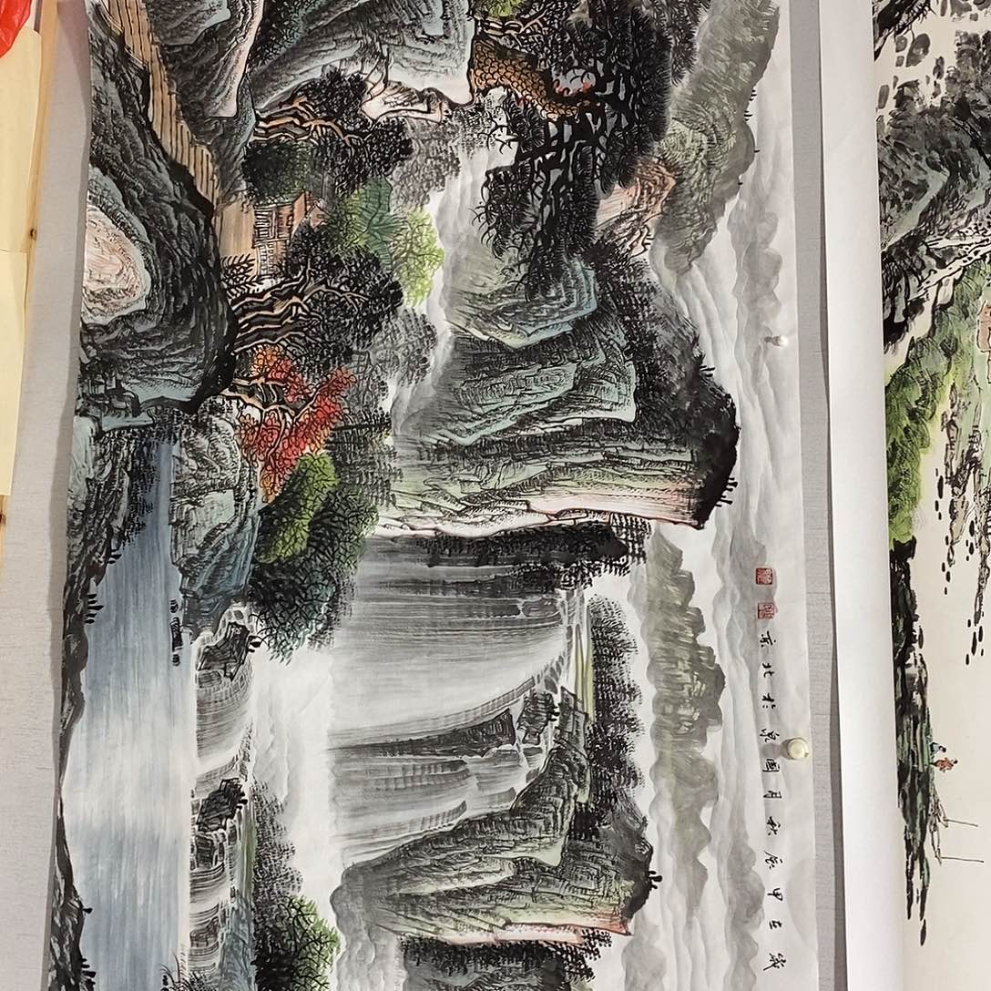 国画画画真的画画
