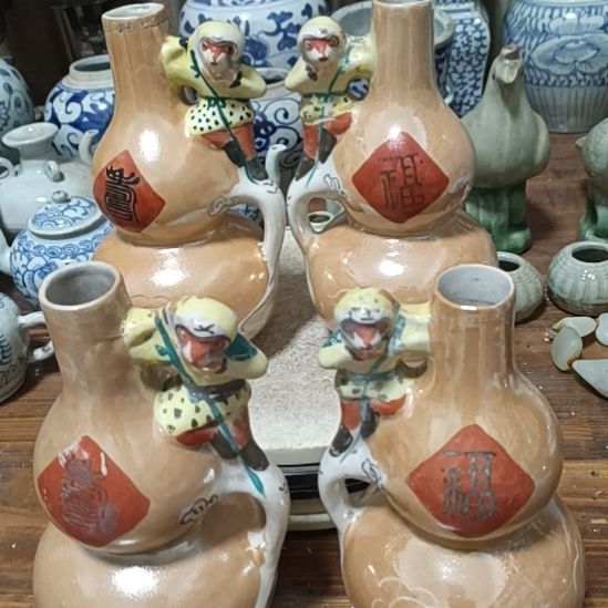 摆件陶青花陶瓷摆件青花陶瓷摆件青花陶瓷