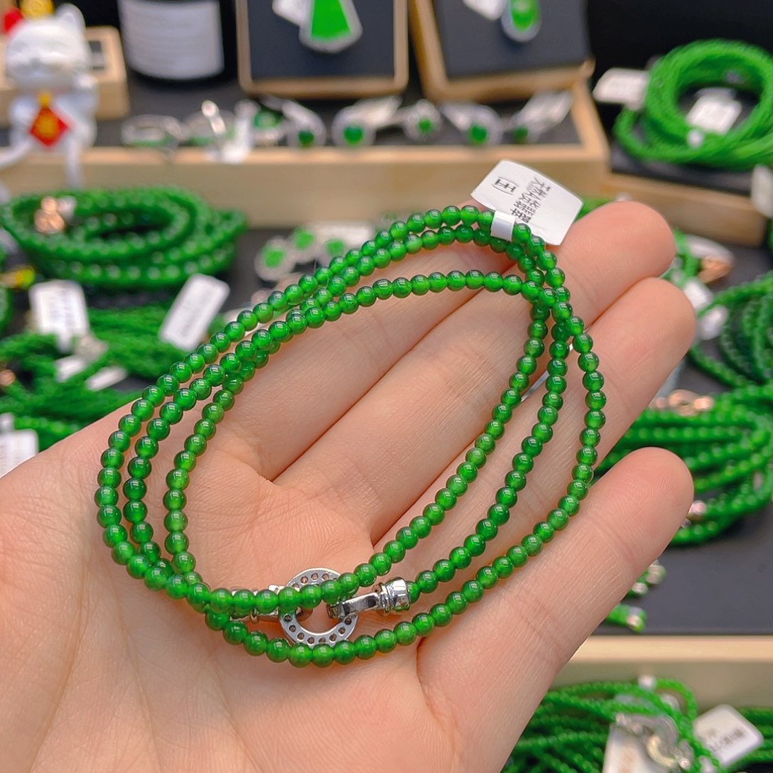 翡翠手链未镶嵌项链卡3