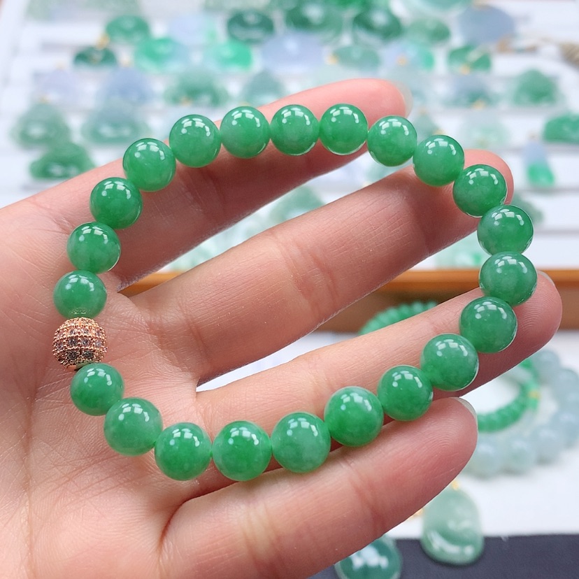 【闪购商品】翡翠手链未镶嵌缅甸天然翡翠