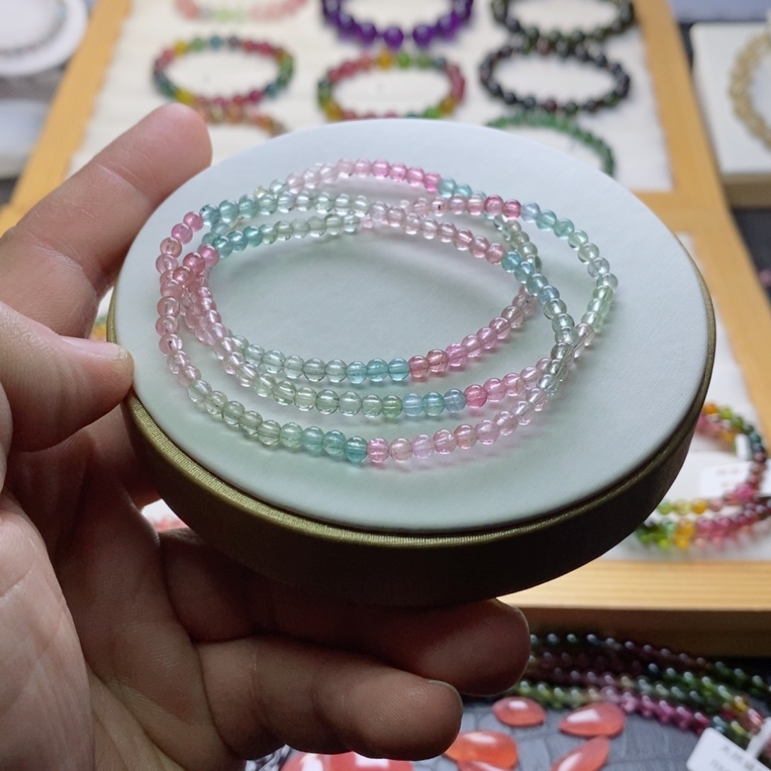 碧玺碧玺手链未镶嵌