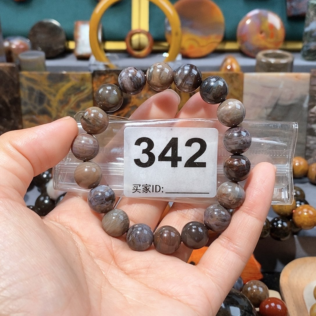 硅化玉天然北票硅化玉手串未镶嵌天然北票硅化玉手串