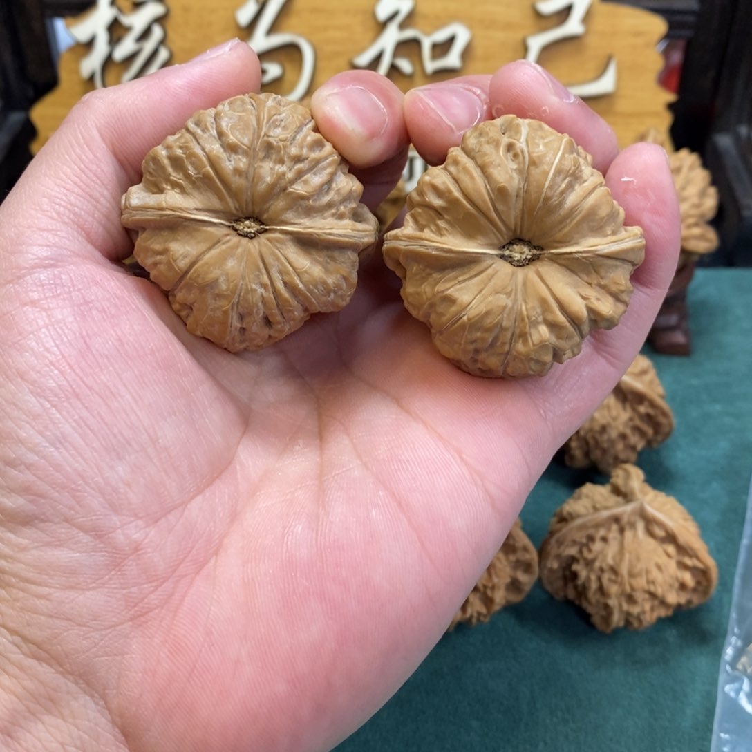 文玩核桃把件南瓜墩42全品