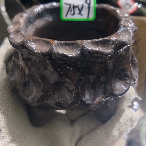 红陶粗陶花盆手工